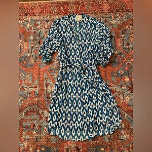 Maeve Ikat Shirtdress by Anthropologie